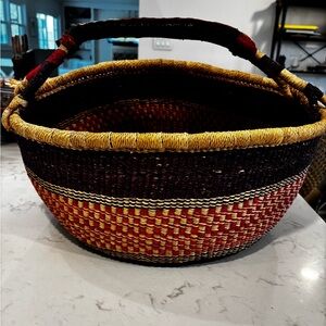 Bolga basket handwoven